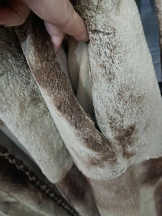 Дл 120см. Норковая шуба с рысью. Натуральная шуба