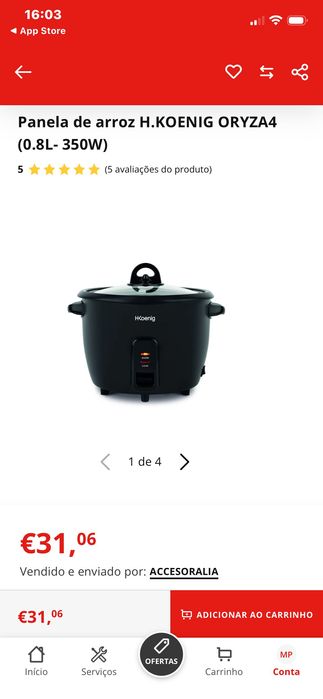 Panela de arroz elétrica