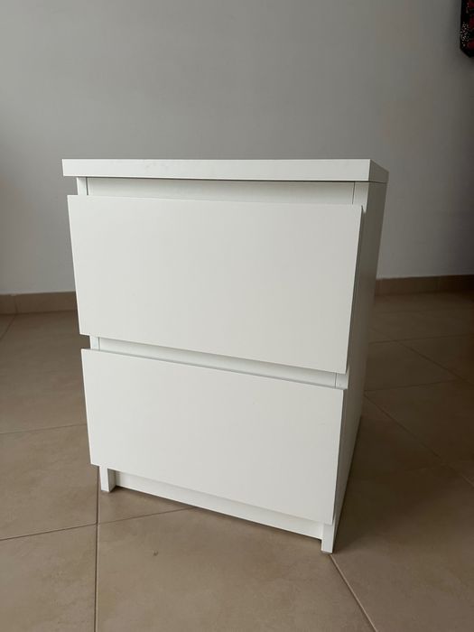 Mesa de Cabeceira Branca IKEA MALM