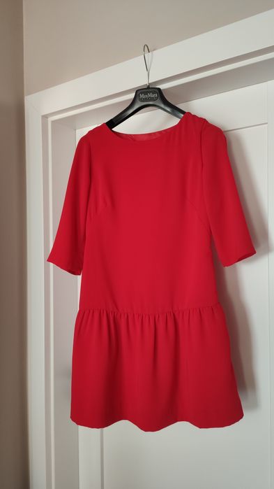 Czerwona sukienka świąteczna na wesele na sylwestra AGGI rozmiar 36, s