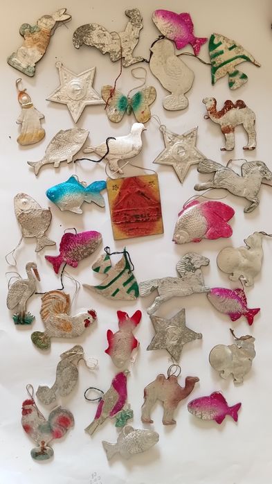 Елочние  игрушки  ссср калина луна советская