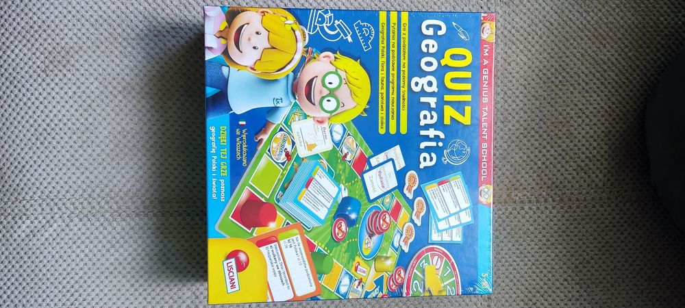 Gra quiz geografia dzieci 5-10 lat nowa