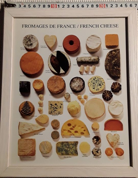 Quadro Fromages de France / French Cheese