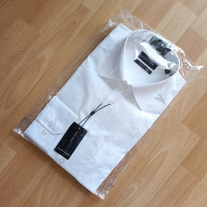 Jupiter regular fit koszula biała elegancka 38 /S nowa