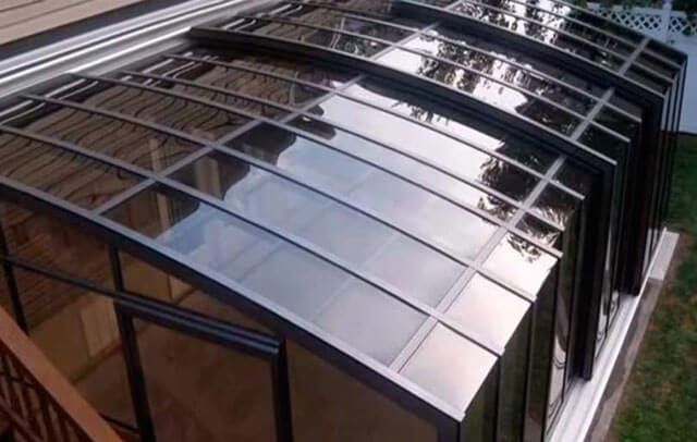 Монолитный поликарбонат 3мм Бронза (Навесы, Беседки, Террасы, Веранды)