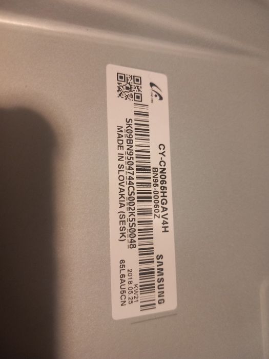 Samsung tv 65 polegadas  para as peças