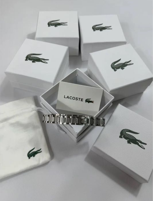 Мужской браслет Lacoste/Подарочная коробка, браслет из нержавеющей стали мужской