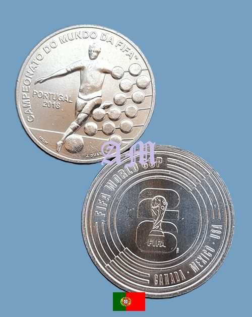 Portugal 2 Moedas UEFA Worlcup 5€