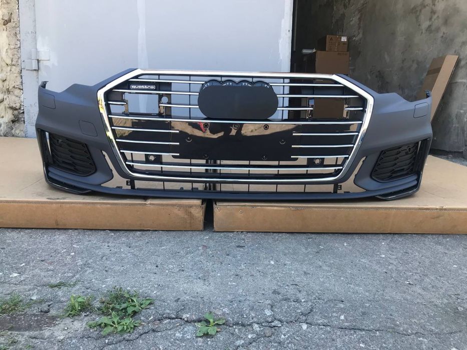 Бампер audi a6 c8 s-line 2019 2020 2021 2022 2023 2024
