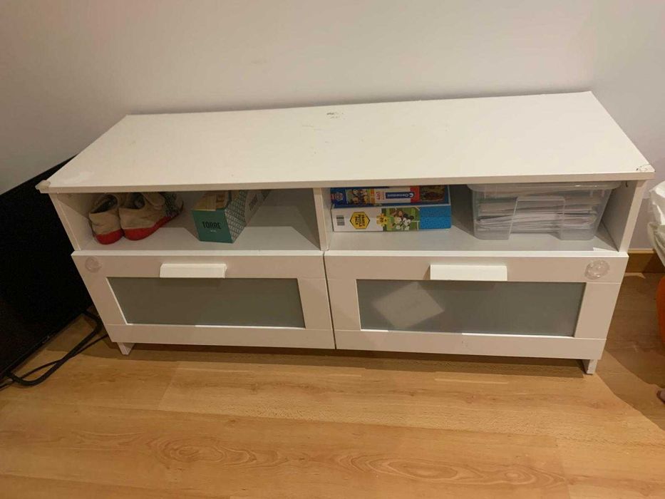 IKEA BRIMNES Móvel TV branco 120x41x53 cm