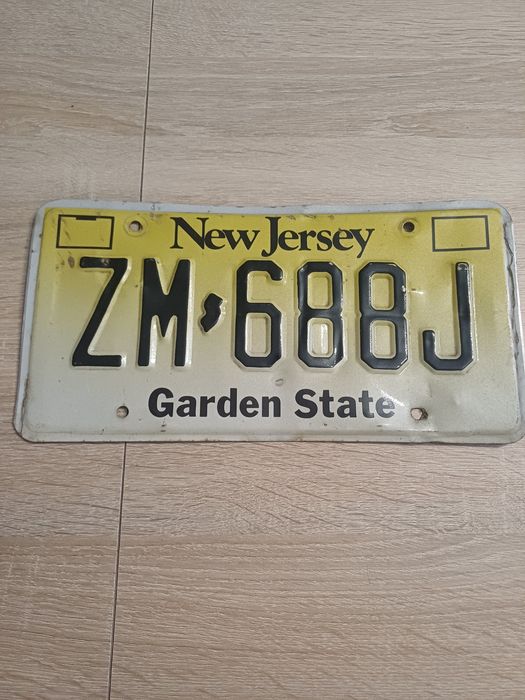 Tablica rejestracyjna NEW JERSEY