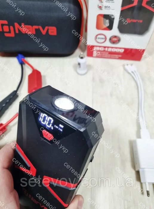 Пусковий пристрій  бустер Джамп-стартер 1200