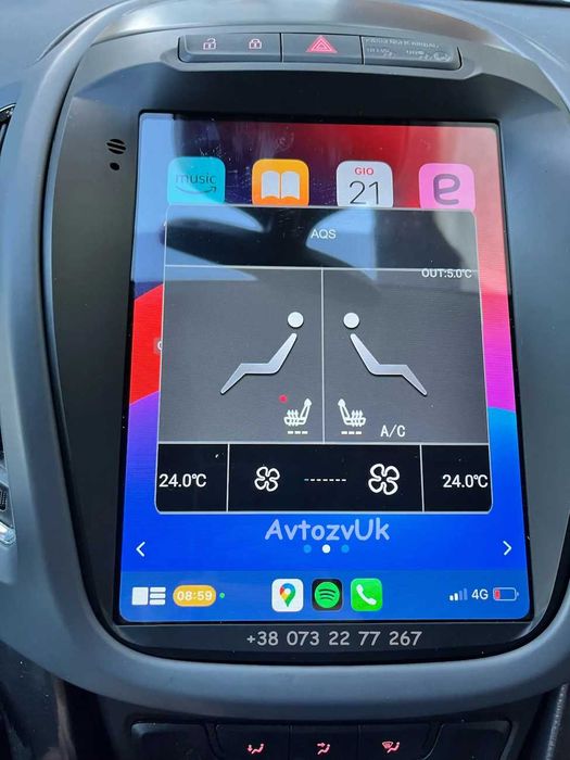 Магнітола ZAFIRA B C Opel ASTRA H G VECTRA C MERIVA CarPlay Андроїд 16