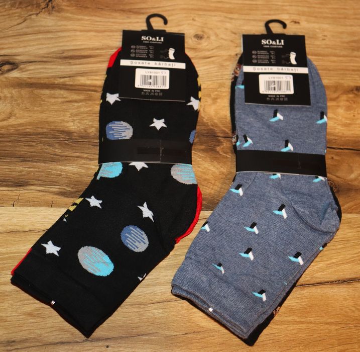 Skarpety Męskie Pioruny 39-42 Komplet 4 pary 53