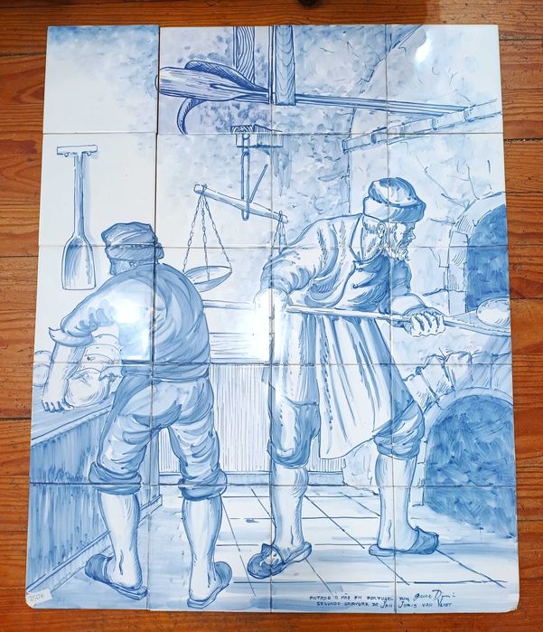 Painel Azulejos Pintado á Mão