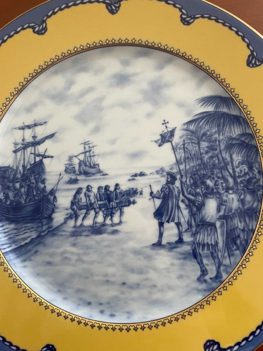 Prato Spal 500 Anos Descobrimentos edição limitada porcelana