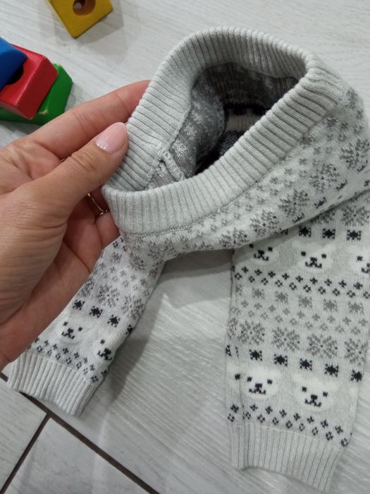 Ubranka rozm 56 ogrodniczki wełniane spodenki