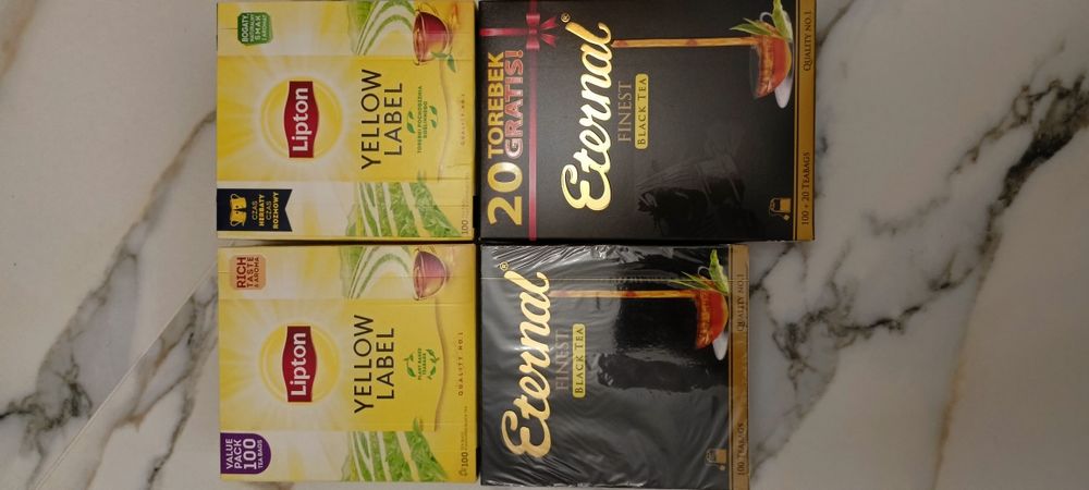 Herbata Eternal finest black tea i Lipon Yellow Label 420szt.