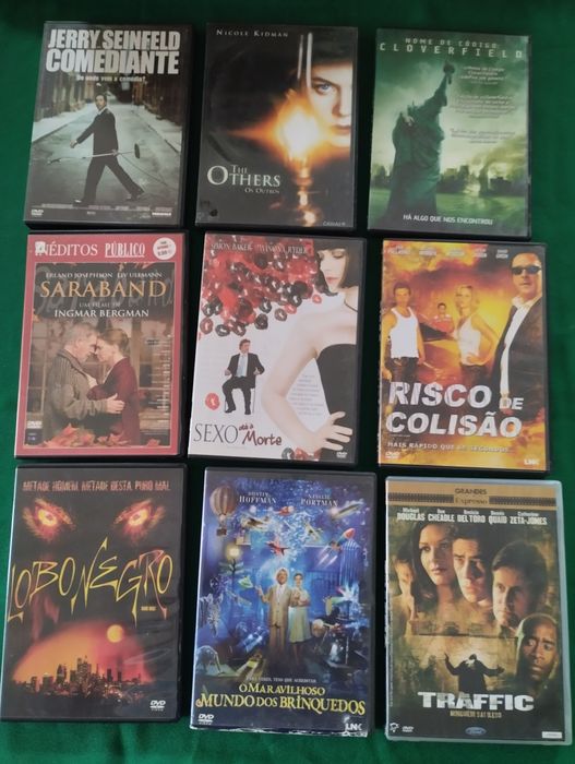 Filmes variados em DVD