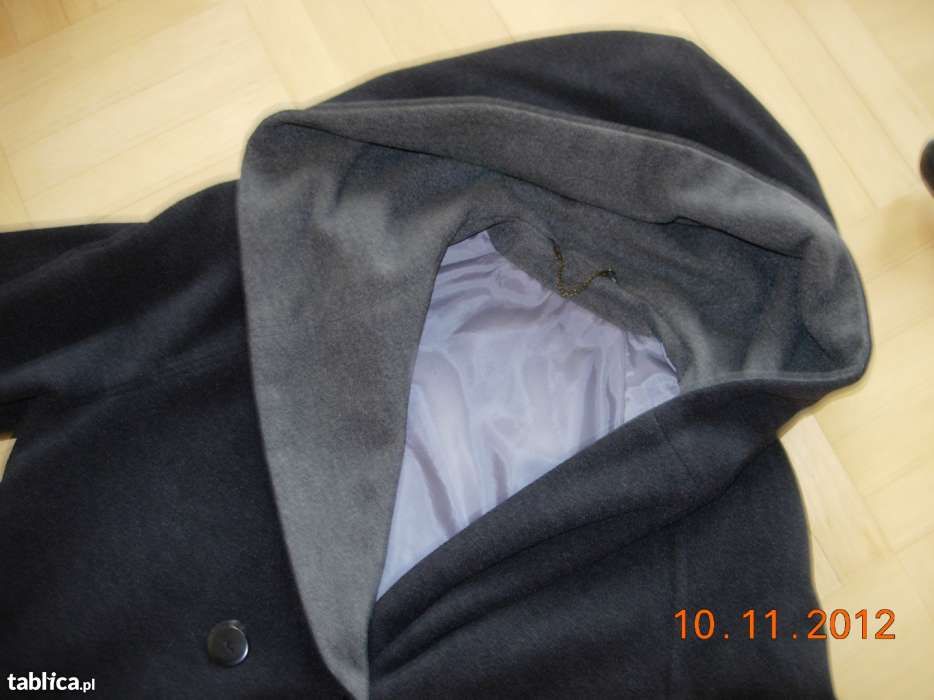 Super markowy płaszcz oversize wełna+kaszmir r.38-40