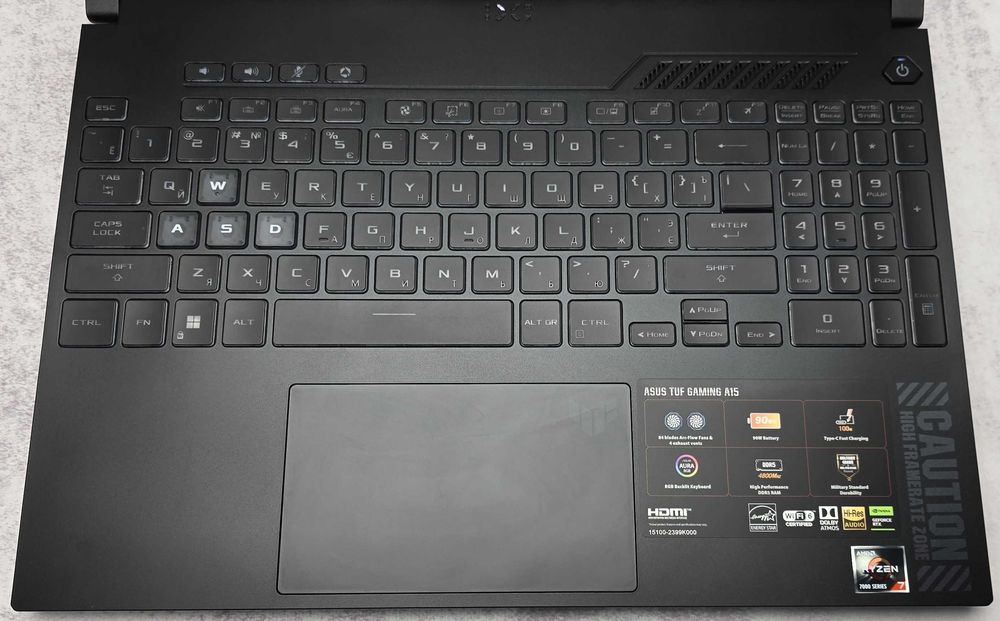 Ноутбук 15.6" ASUS TUF A15 FA507NV Ryzen 5 7535HS 16/512 RTX 4060 NEW