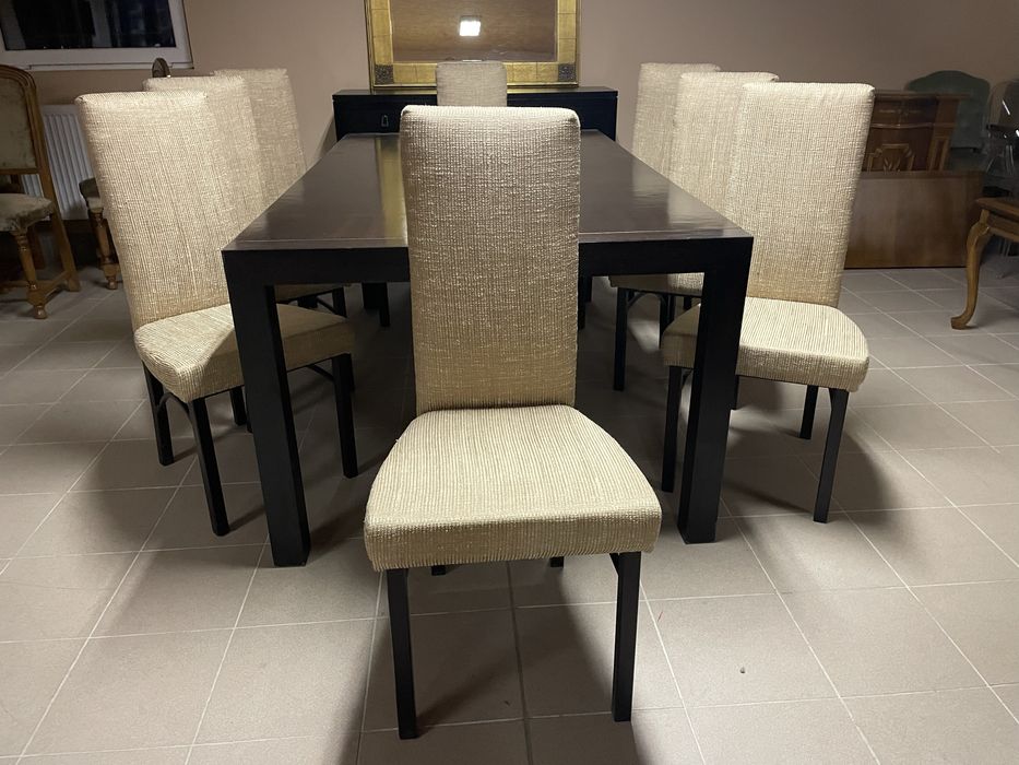 Komplet Mebli W Stylu Kolonialnym Stół 8 Krzeseł Komoda Made in Kanada