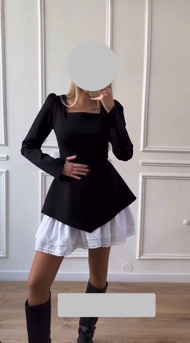 Стильна сукня чорна s