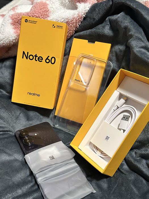 Telefon realme note 60 prawie nowy + Szkło ochronne