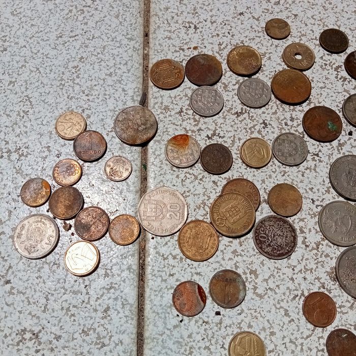 Moedas antigas várias países