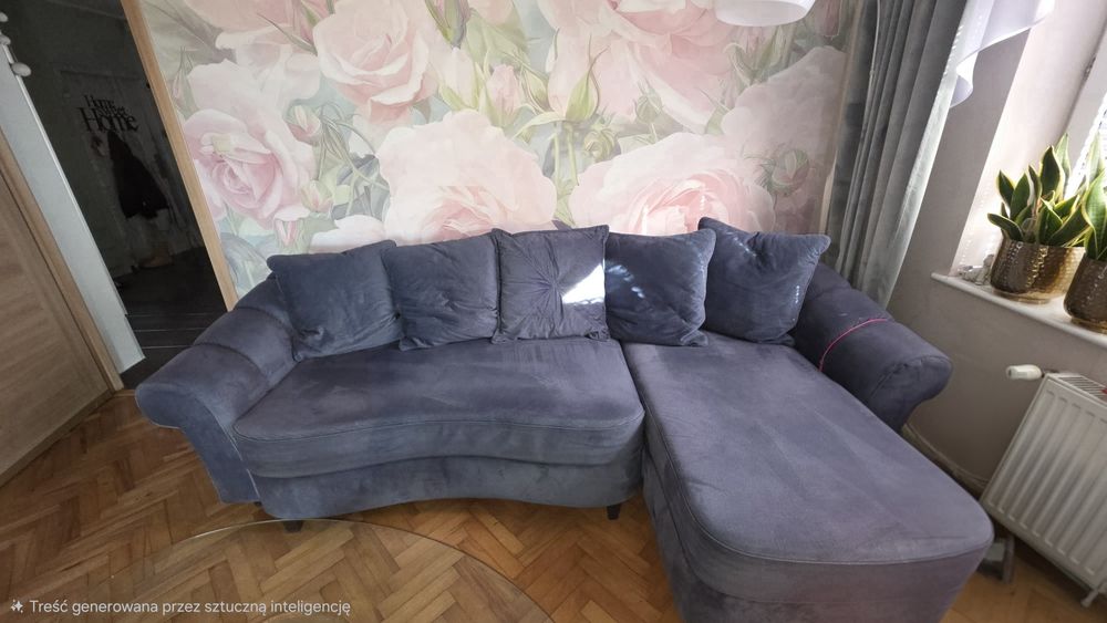 Piękną kanapa narożna