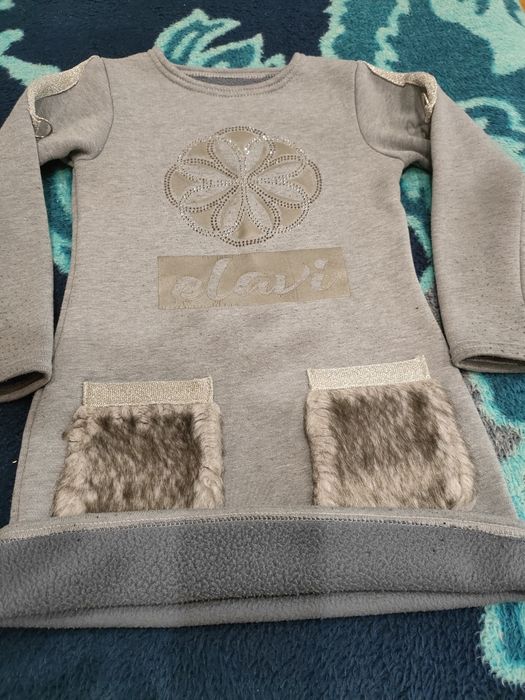 Тепле нарядне плаття дівчинцв від 4х років