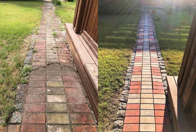 mycie kostki brukowej