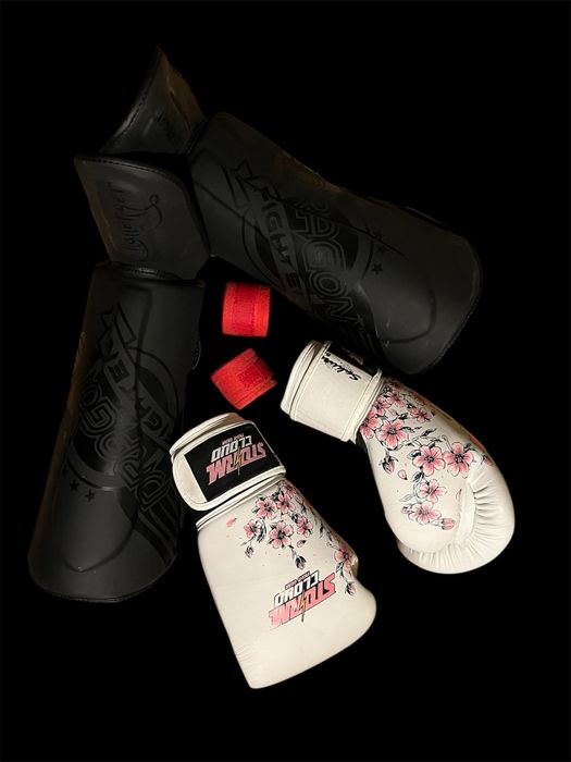 Zestaw Muay Thai StormCloud i Dragon ochranicze boks i rekawice 8