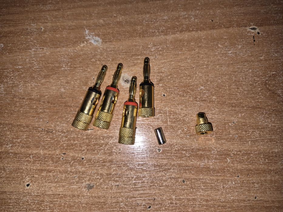 Штеккеры "банан" позолоченные