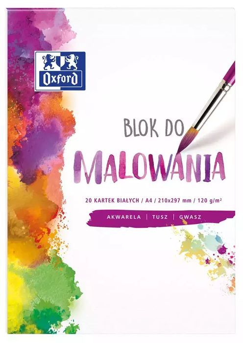 Blok Do Malowania Oxford A3 20k 120g Biały, cena za 1 szt. Hamelin