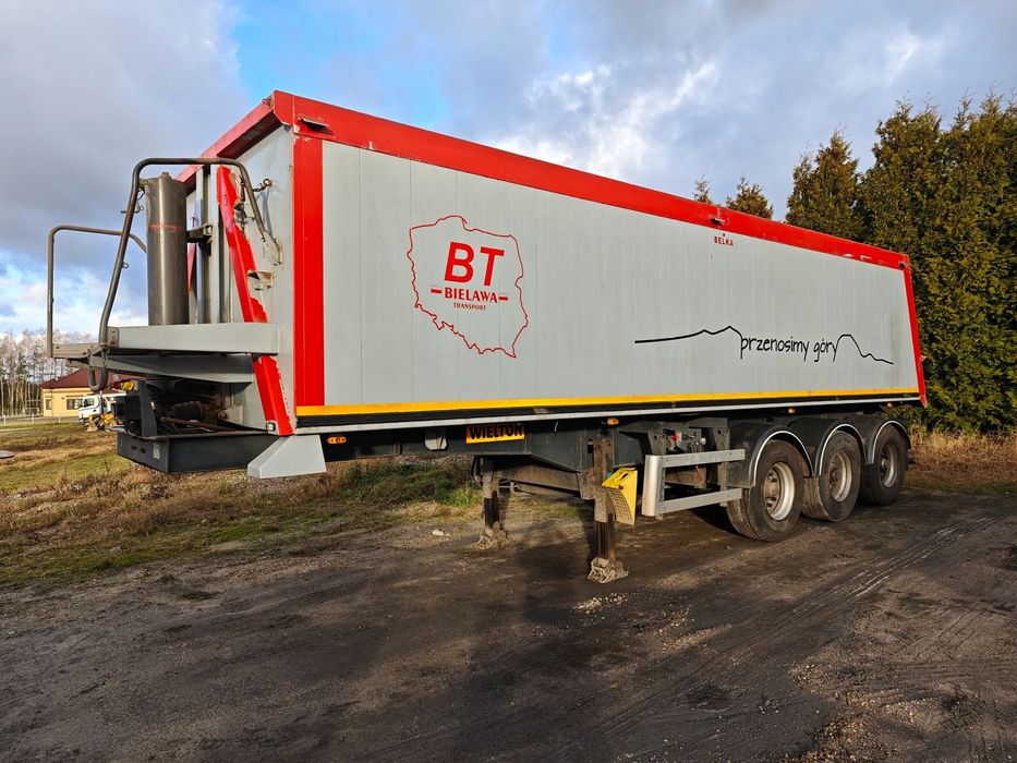 Wielton NW Wywrotka aluminiowa  Wywrotka Aluminiowa łódka Wielton 38m3 zadbana technicznie BDB