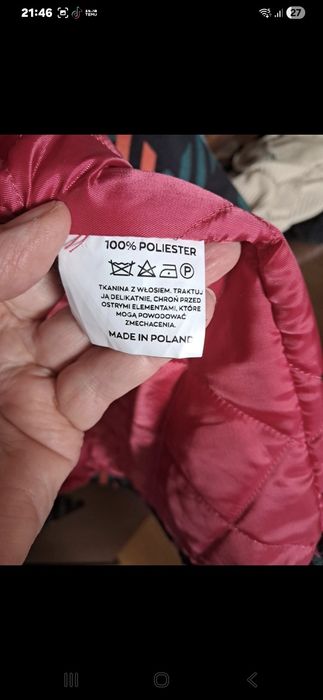 Piekny płaszcz damski biust 110, dlugosć 110cm polec