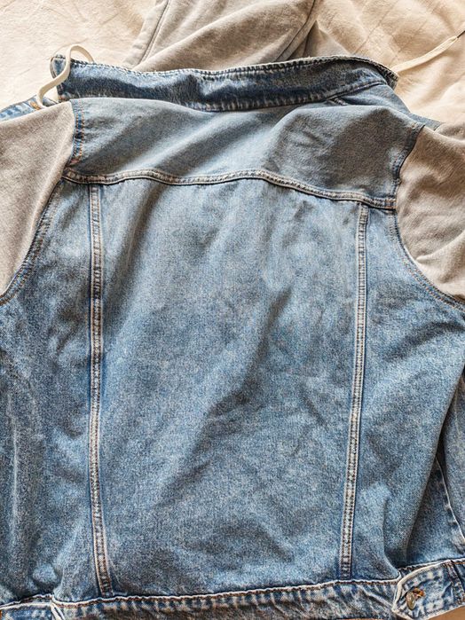 Kurtka katana H&M HM XL męska jeans z kapturem oldschool