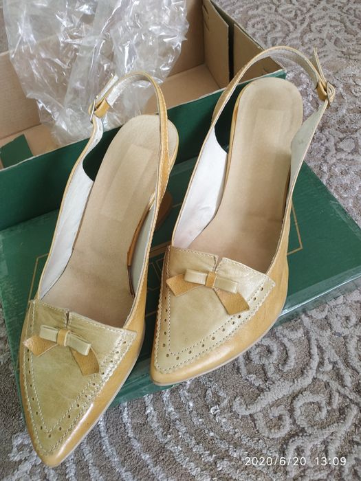 Skórzane eleganckie i oryginalne buty 2 razy założone
