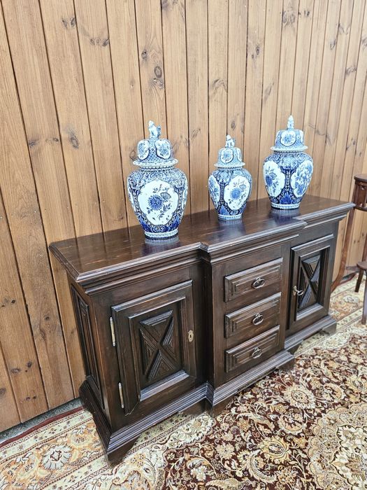 Komoda sosnowa ciemna 147 cm #1463 Stylowy Węgrów