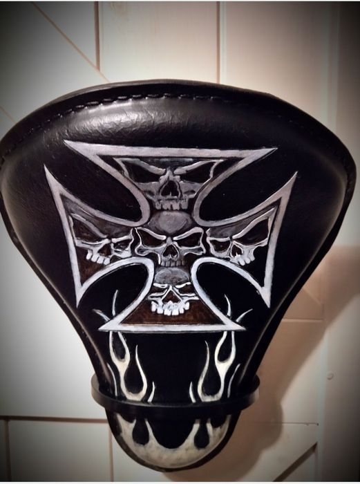Siedzenie solo bobber chopper custom#skóra