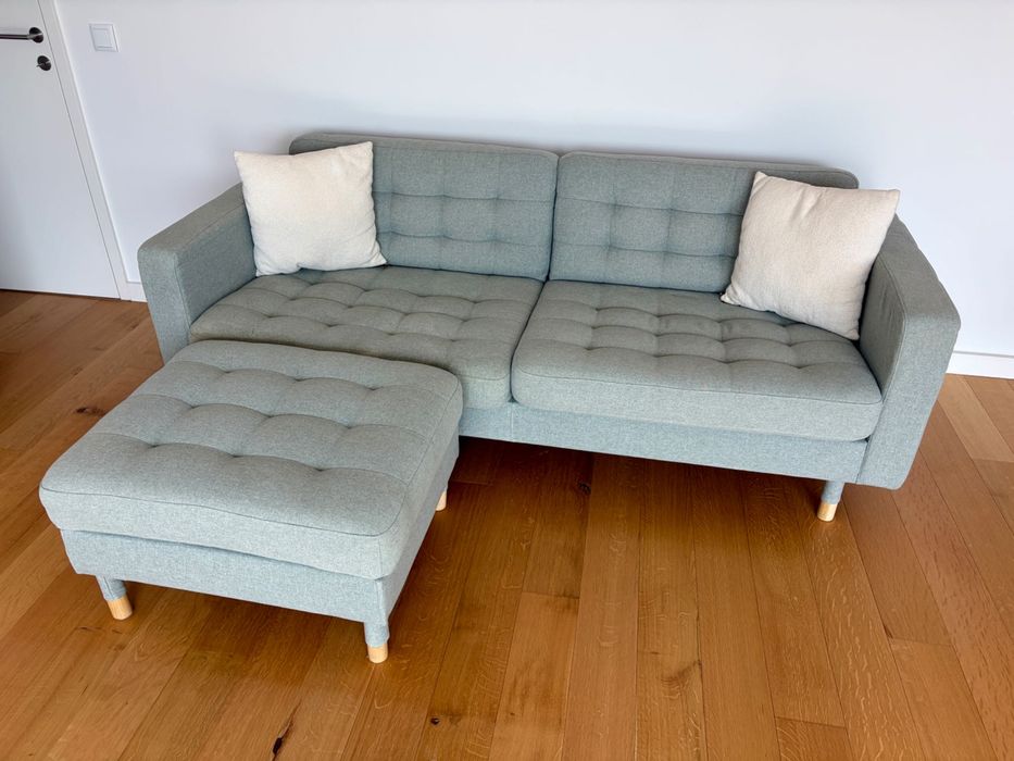 Sofá 3 lugares e Repousa-pés (Sofa & Ottoman)