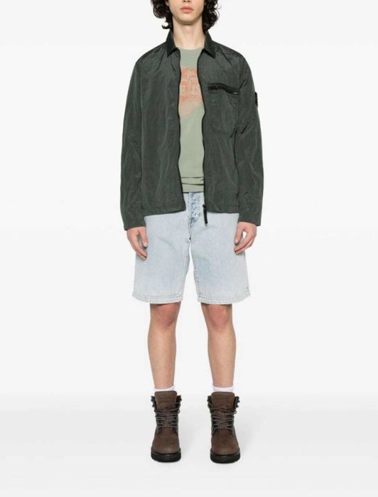Куртка Stone Island 2023 Green Nylon Metal Econyl Overshirt