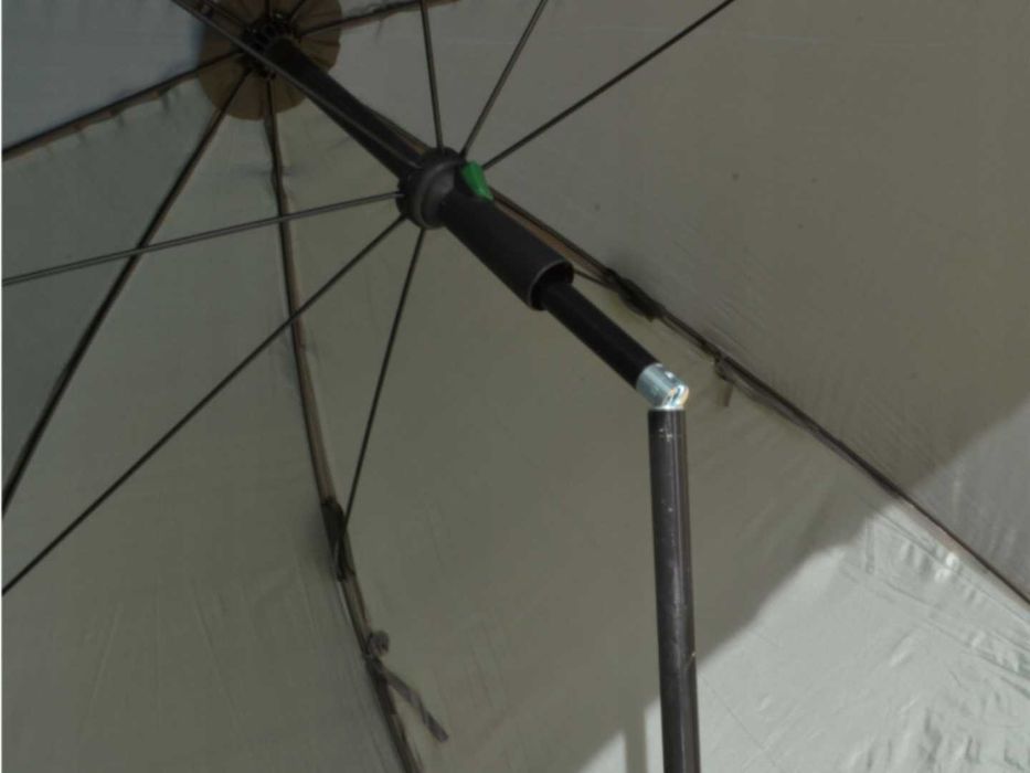 Parasol Wędkarski 220 cm Namiot na Ryby 2w1 z Boczną Osłoną 3/4