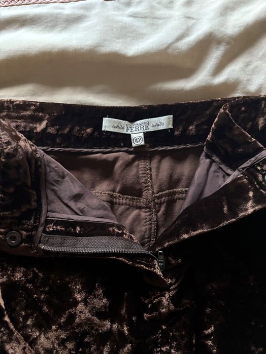 Велюрова спідниця, вінтаж, Італія