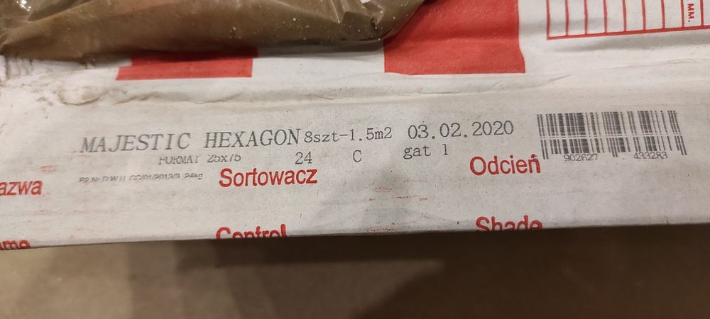 Płytki ścienne majestic hexagon