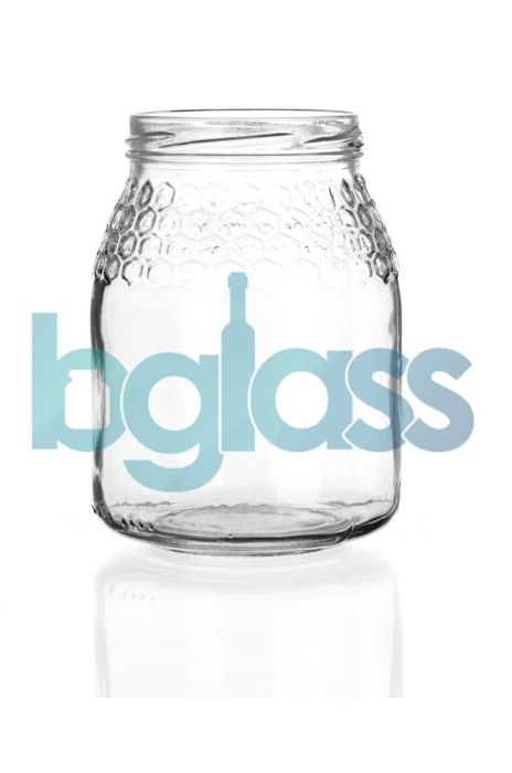 Frascos de Vidro NOVOS Favo 1kg Mel