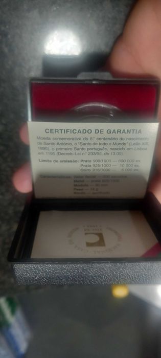 Moeda Santo António Prata