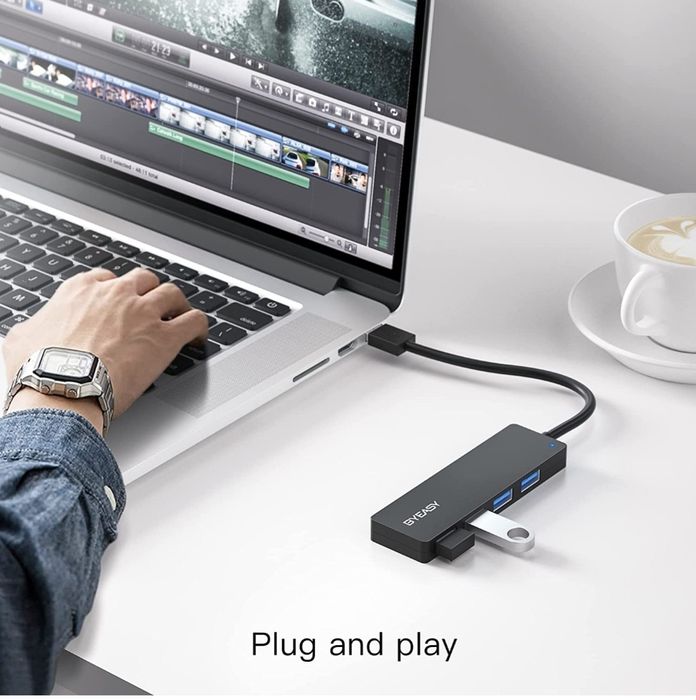 BYEASY UC-109C Hub USB USB C do USB 3.0 HUB z 4w1