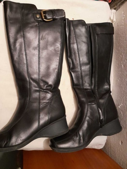 buty kozaki Clarks roz.5/ 38- SKóRA naturalna!